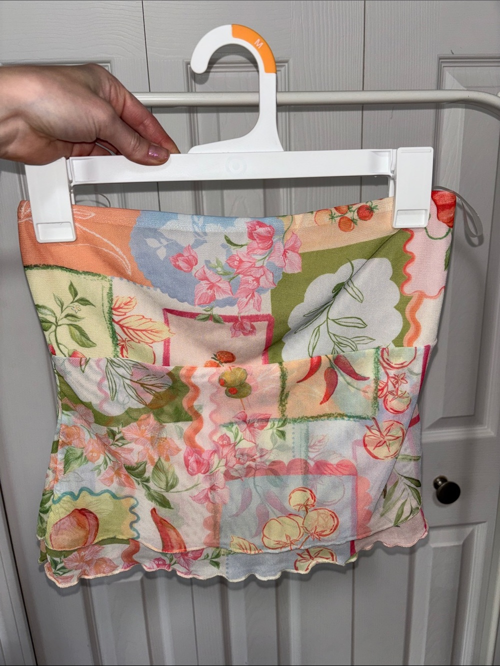 Mediterranean & Floral Tube Top